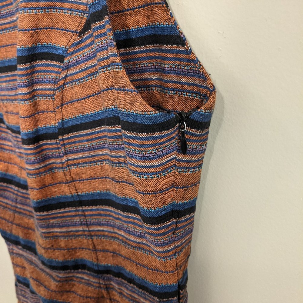 Striped Dress with Lacing on Back - Size Small - Picture 4 of 4